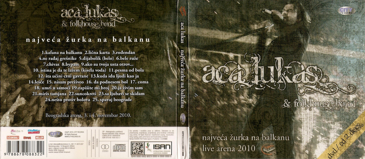 Aca Lukas 2010 - Najveca zurka na Balkanu - omot