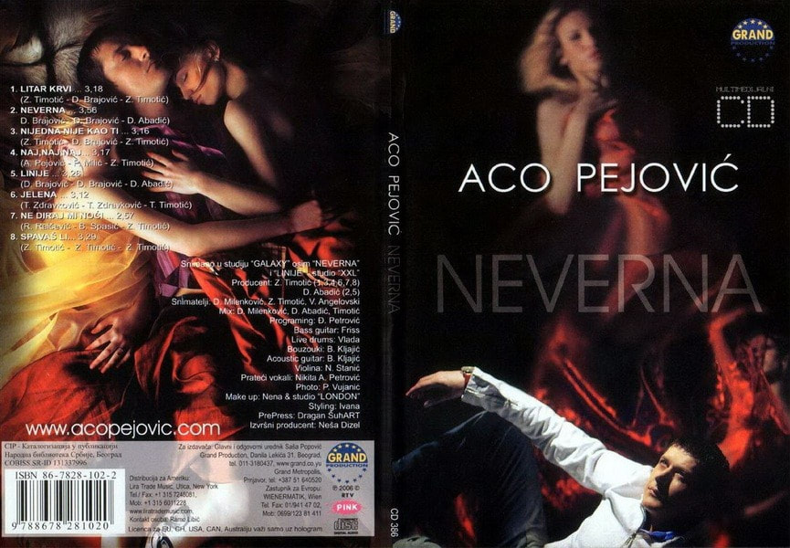 Aco Pejovic 2006 - Neverna - omot