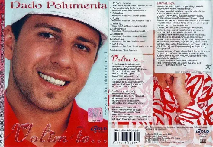 Dado Polumenta 2007 - Volim te - omot