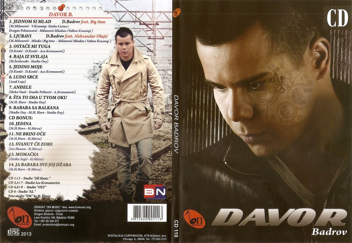 Davor Badrov 2013 - Jednom si mlad - omot