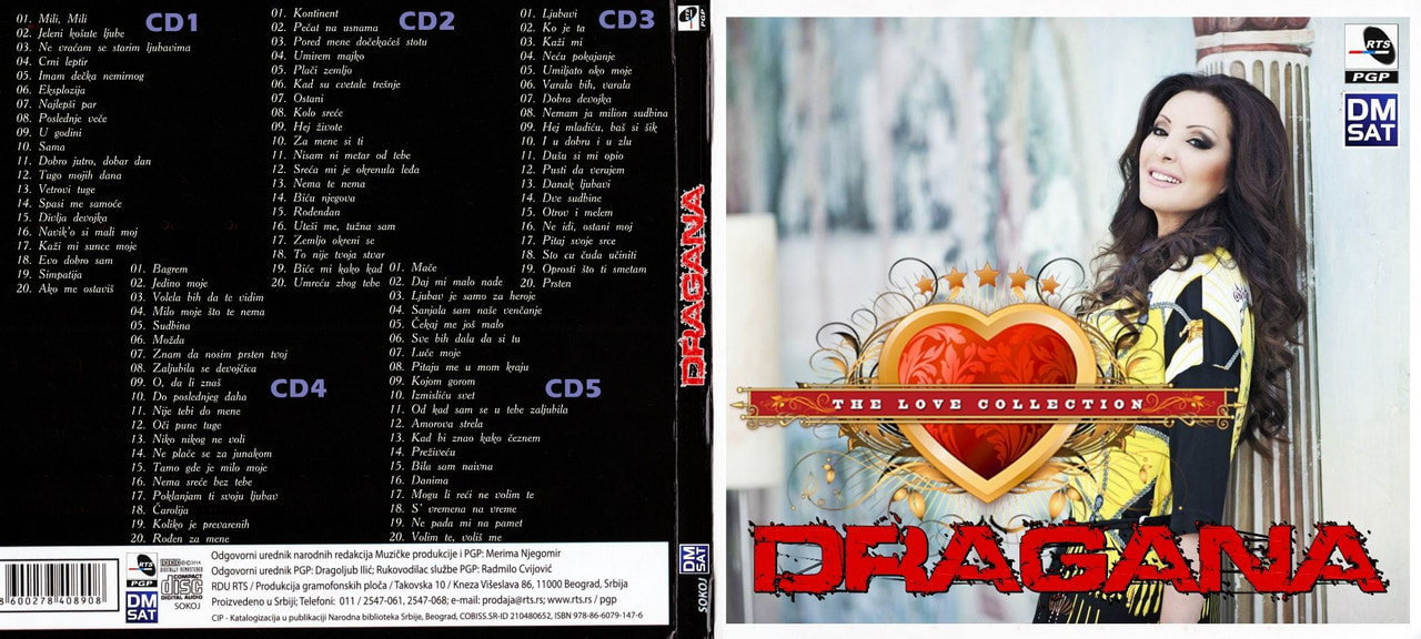 Dragana Mirkovic 2014 - The Love Collection 5CD - omot albuma
