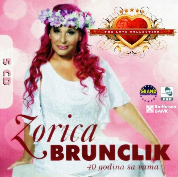 Omot albuma Zorica Brunclik – 40 godina sa vama (5CD), 2014