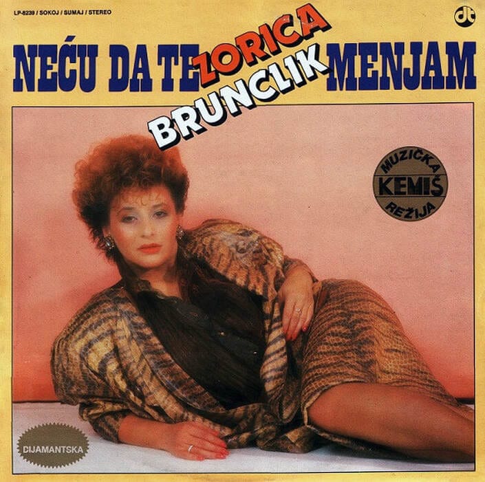Omot albuma Zorica Brunclik – Neću da te menjam, 1986