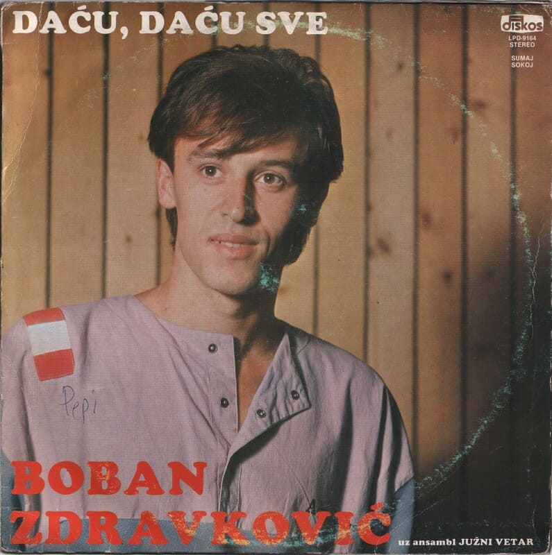 Omot albuma Boban Zdravković – Dacu, dacu sve, 1985