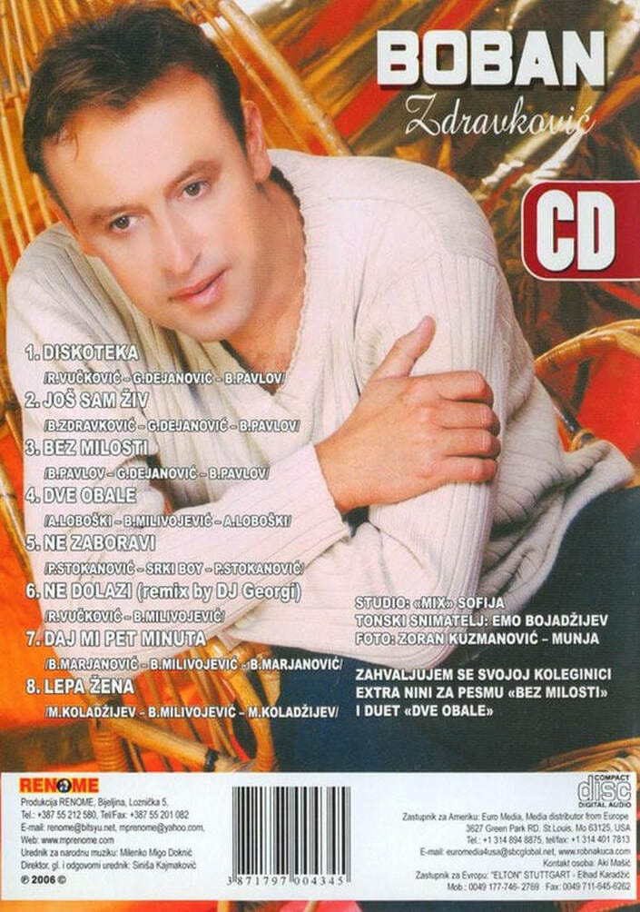 Omot albuma Boban Zdravković – Bez milosti, 2006