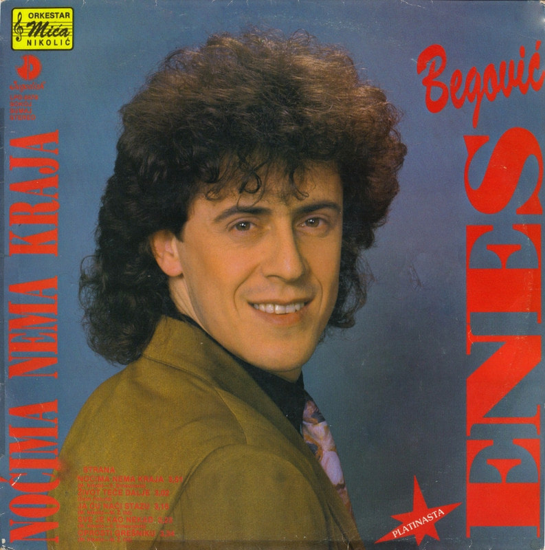 Enes Begovic 1991 - Nocima nema kraja - omot albuma