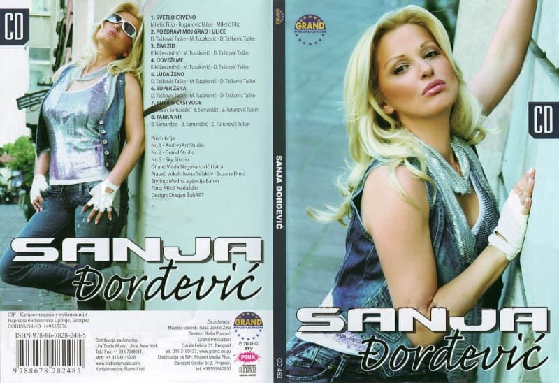Omot albuma Sanja Đorđević – Svetlo crveno, 2008