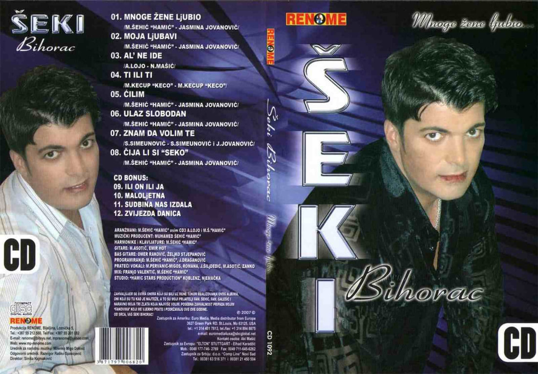 Seki Bihorac 2007 - Mnoge zene ljubio - omot albuma