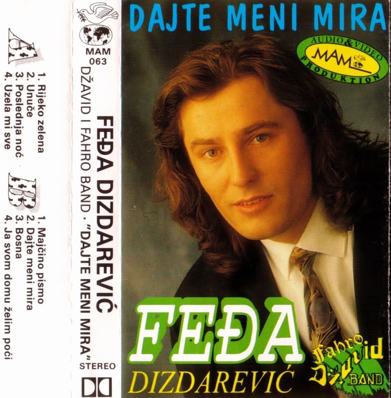Omot albuma Fedja Dizdarevic – Dajte Meni Mira, 1992