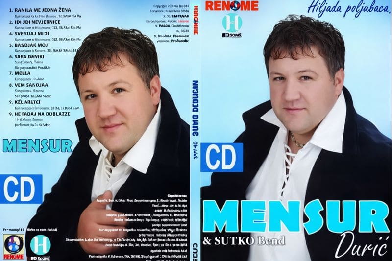 Omot albuma Mensur Duric – Hiljadu poljubaca, 2007
