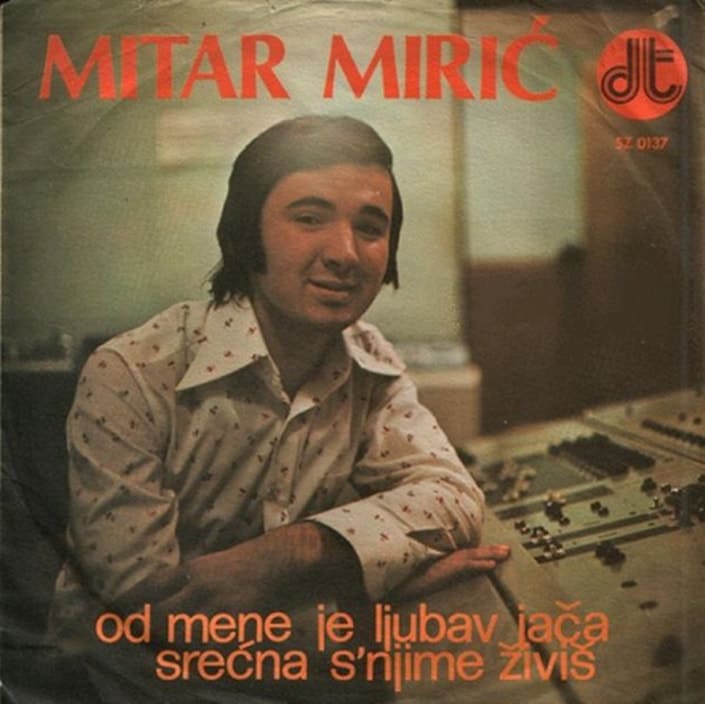 Omot singla Mitar Mirić – Od mene je ljubav jača, 1975