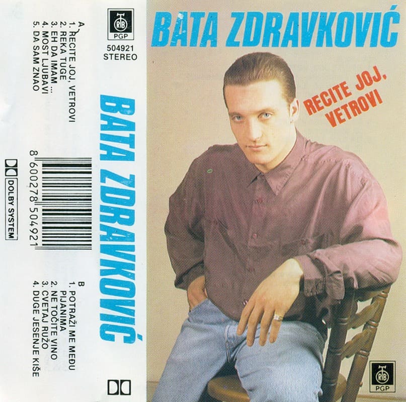 Omot albuma Bata Zdravković – Recite joj, vetrovi (1993)
