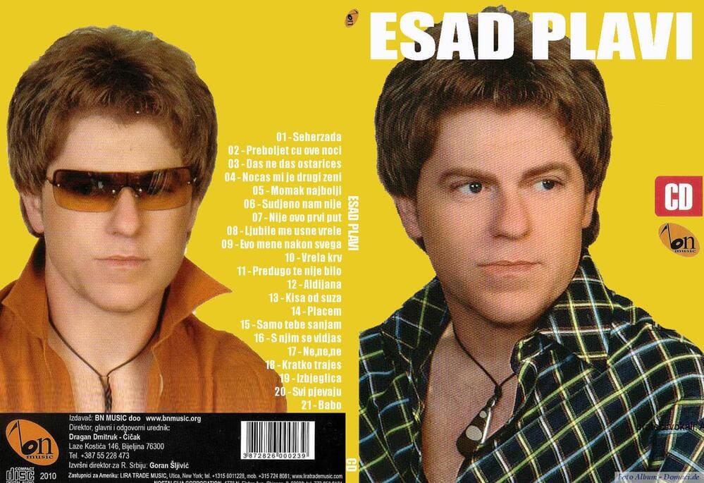 Omot albuma Esad Muharemović Plavi - Hitovi 2010