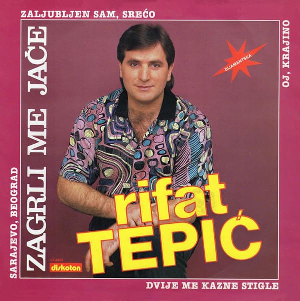 Omot Albuma Rifat Tepić 1990 - Zagrli me jače